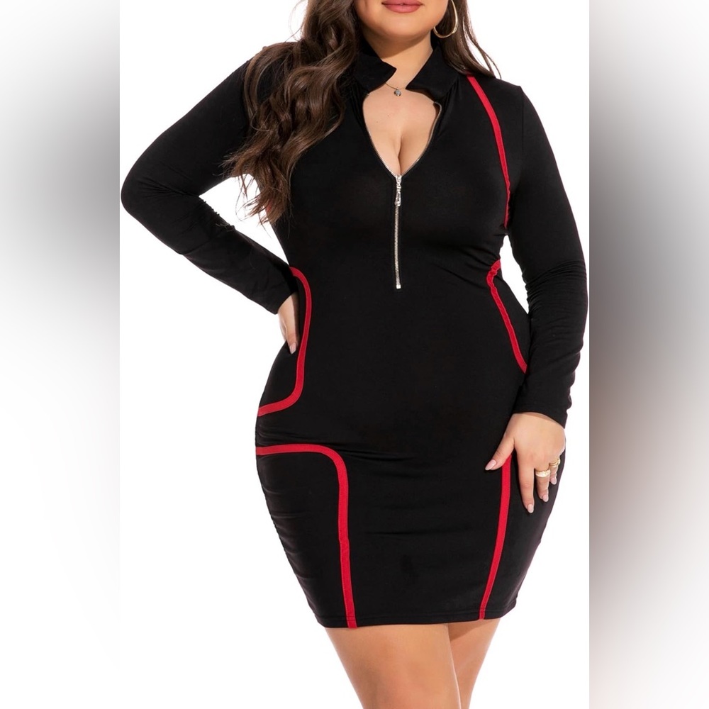 Amazon Black and Red Women's Dress